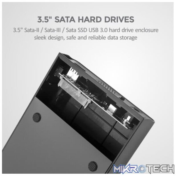 3.5" USB 3.0 SATA HDD Enclosure - EN340 - Image 4